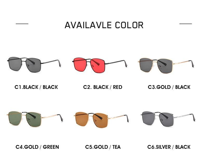 90′s Retro Style UV400 Metal Sunglasses