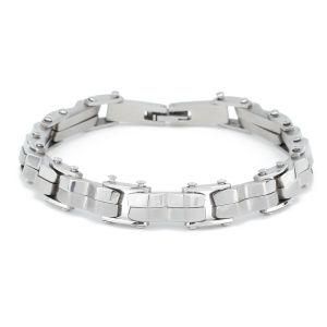 Fashion Design Double Bar Stainless Steel Chain Men Bracelets