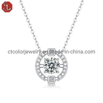 2022 Fashion Jewelry Moissanite Sterling Silver Necklace is $12.6 for women&prime;s jewellery