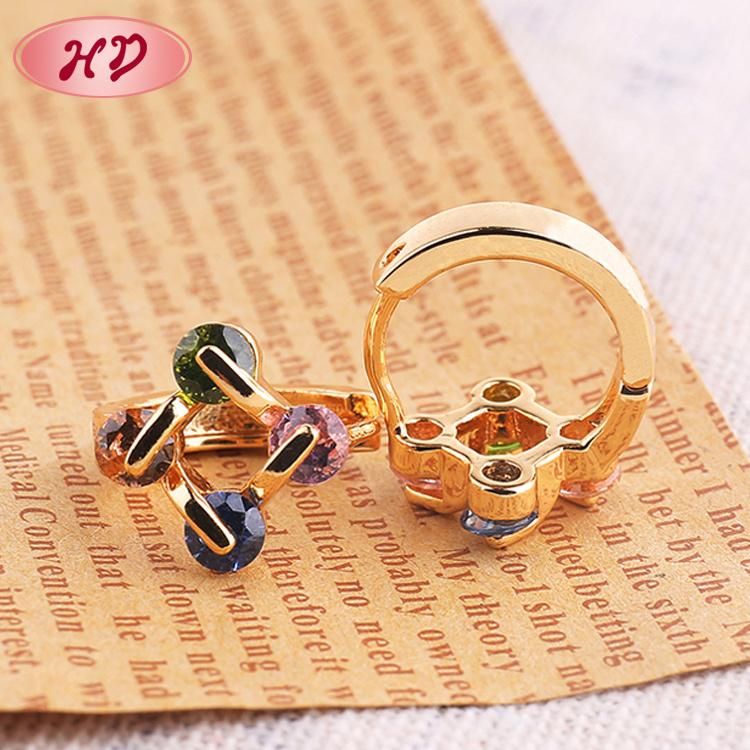 Wholesale 2020 Popular Gold Plating Korea Gemstone Earring