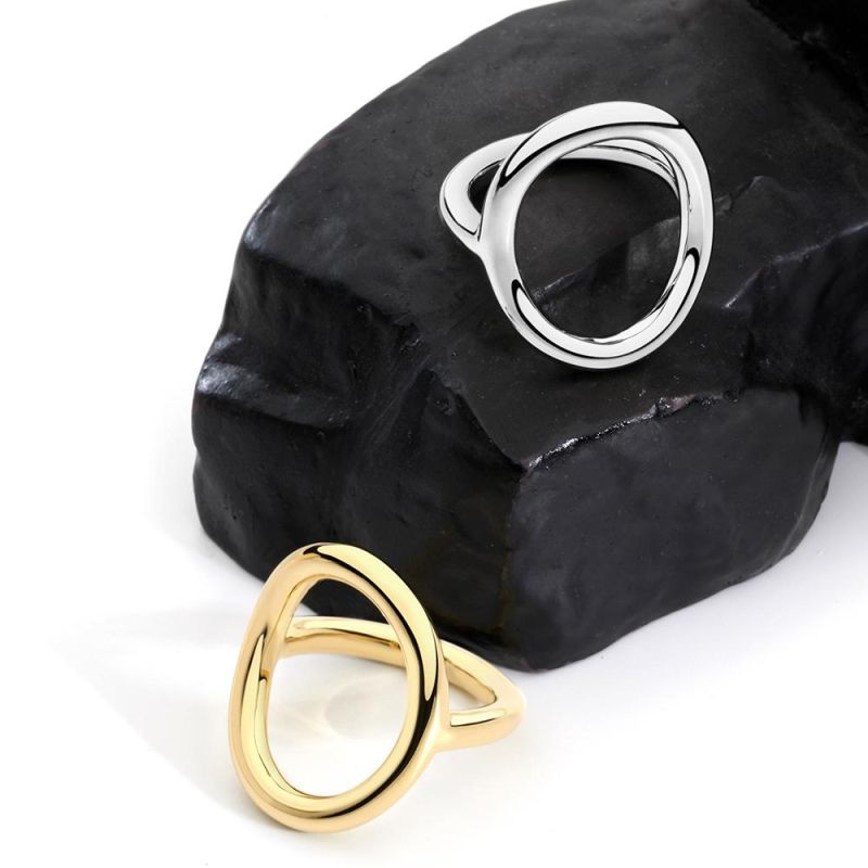 OEM Simple Knot Design Anniversary Gift Brass Ring