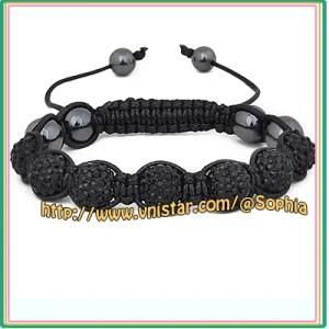 Black Crystal Bracelet (SBB067-4)