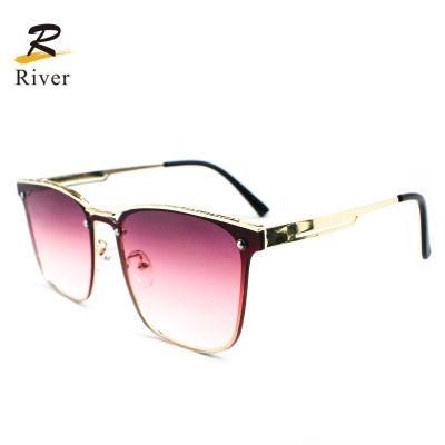 New Fashion Ready Custom Logo Metal Frame Women Sunglasses