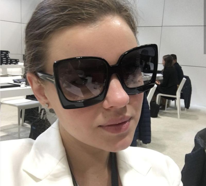 Sunglasses T-Shaped Big Frame Trend European and American Ins Fashion Modern Sunglasses