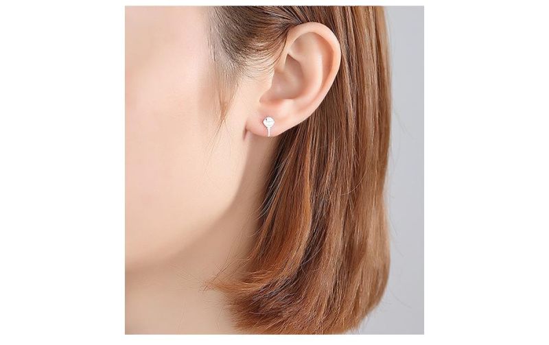Lollipop and Mooncake Shape Earrings Jewelry Studs