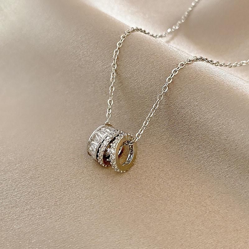 Geometry Stainless Steel Round Shape Necklace Jewelry