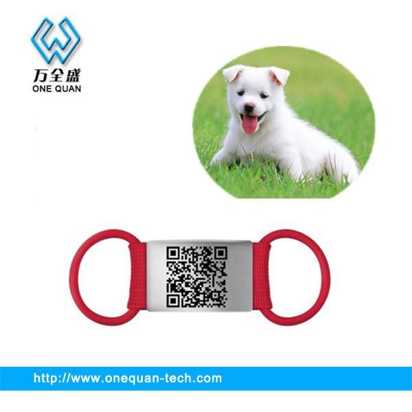 Engraved Sublimation Metal Silicone Pet Dog Cat ID