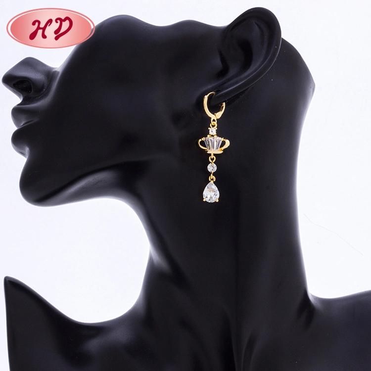 2020 New Design Fashion African Fake Gold Drop Earring Jewelry for Women