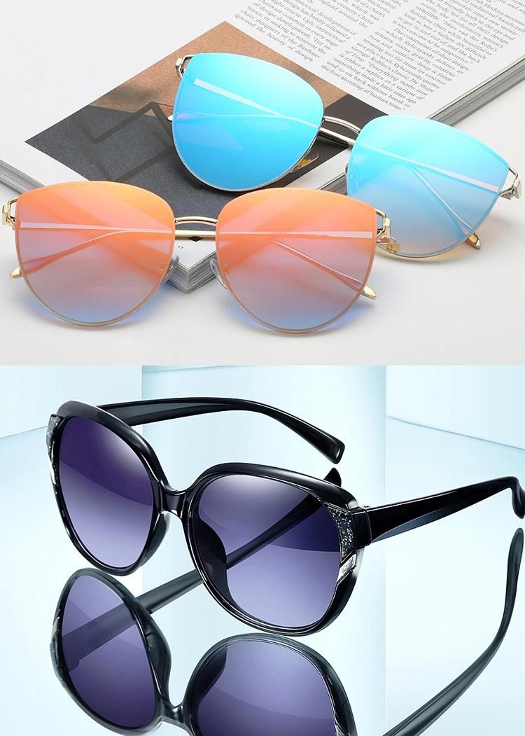 High Quality Custom Logo Promotional Fashionable Private Label Luxury Sports Brand Polarized Sunglasses for Women