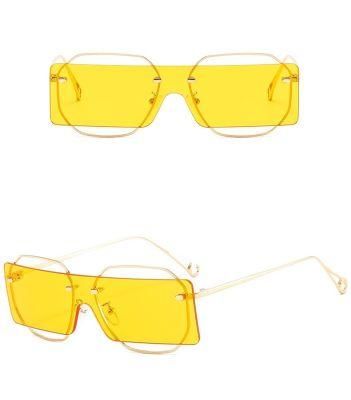2022 Fashion Polygonal Sunglasses Metal Punk Sunglasses