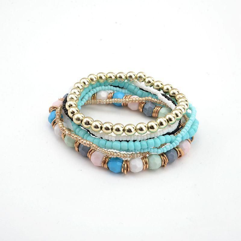 Fashion European and American Lady Bracelet with Wide Leather