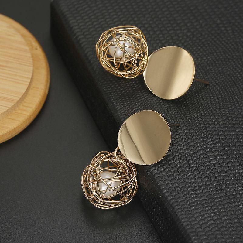 Women Round Ball Geometric Earrings Party Wedding Gift Fashion Jewelry