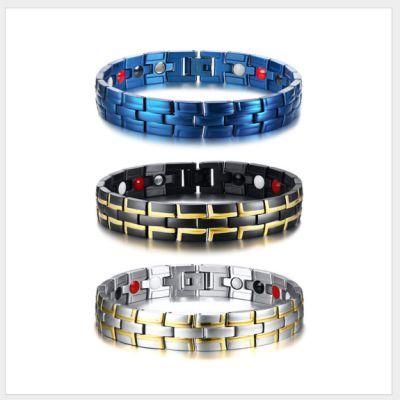 Stainless Steel Jewelry Men Phnom Penh Black Magnet Bracelet Trend Spot Wholesale