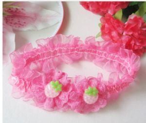 Pink, Rose Lovely Double Strawberries Headband for Children, Baby Hairband