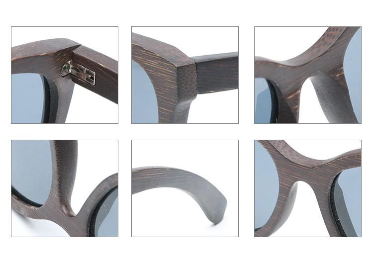 Wholesale Fashion Polarized UV400 Promotional Color Party Wooden Sunglasses