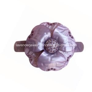Hair Jewelry Flower with Rhinestone Hair Clip for Girls