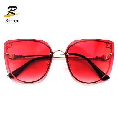 Hot Oversize Cat Eye Stock Women Sunglasses