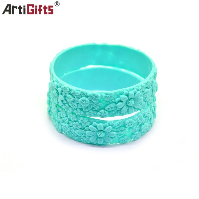 Custom Embossed Silicone Bracelet for Sports