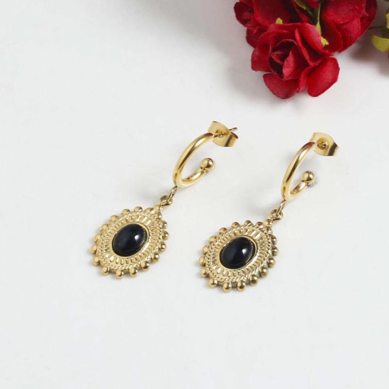 Manufacturer Custom High Quality Luxury Fashion Jewelry Brands New Arrivals Schmuck Bijoux Gold Earring Women Luxury Drop Earrings
