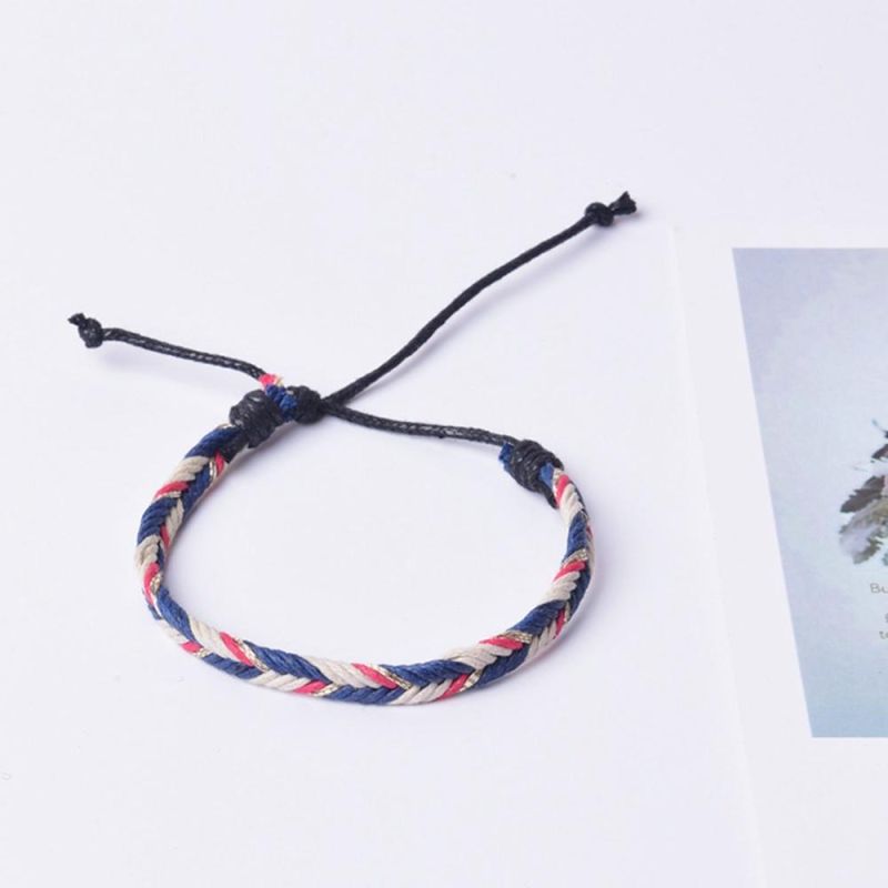 Colorful Couple Braided Rope Ethnic Wind Hand-Woven Bracelet