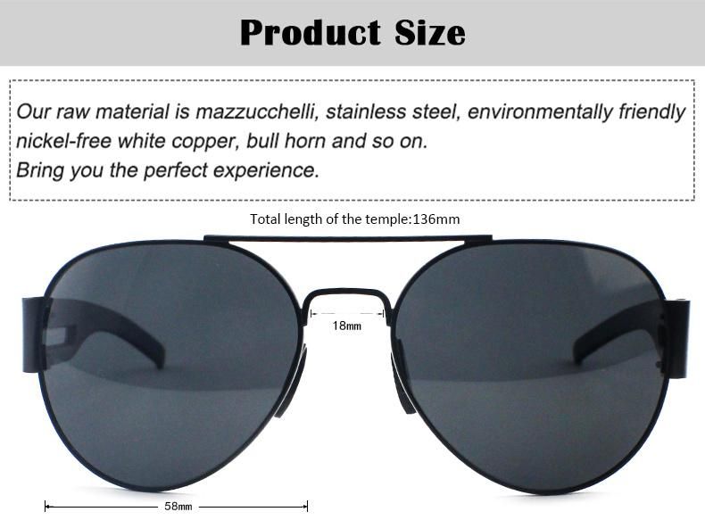 Creative New Double Beam Design Stock Polarized Men Sunglasses