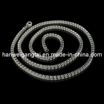 Steel Jewelry 2.0mm Box Chain, 316L Stainless Steel Necklace