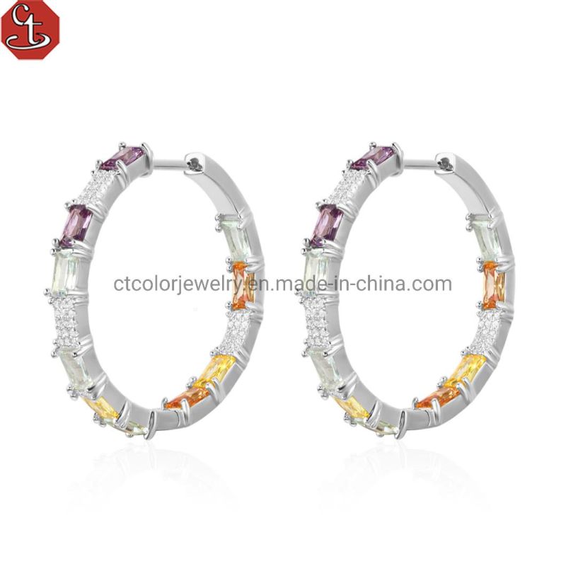 Hot Selling High Quality Customized Designer Popular Crystal Earring Earrings