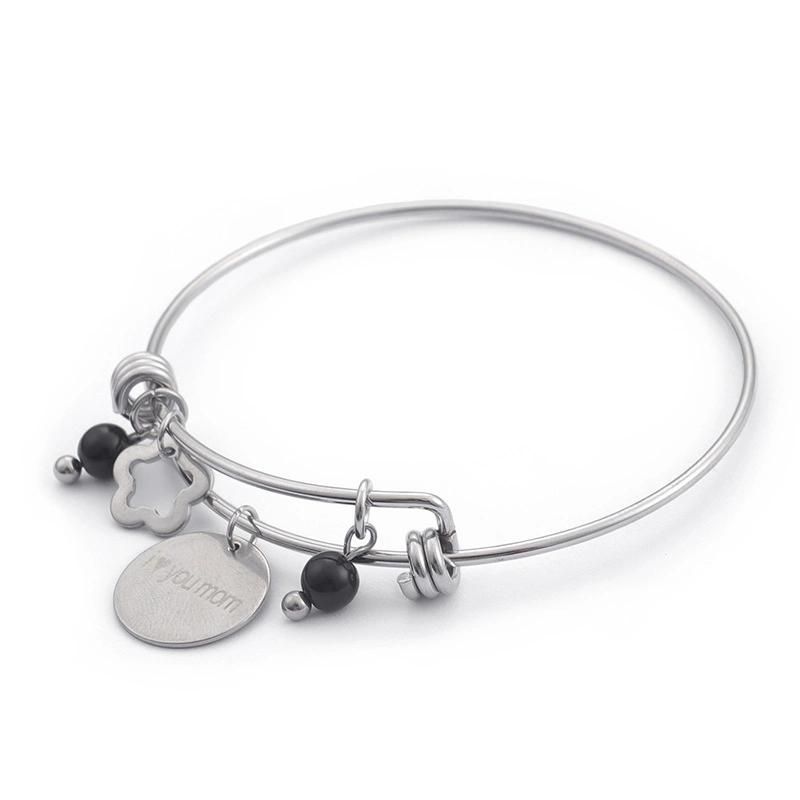 Manufacturer Customized Jewelry Fashion High Quality Fadeless Bracelet, Stainless Steel Bracelet, Mother′s Day Gold Bracelet