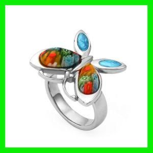 Butterfly Murano Glass Ring Jewelry
