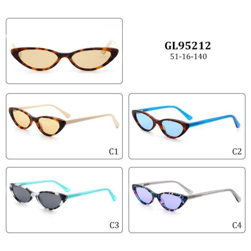 2022 Newest Polarized Acetate Sunglasses Modern Design Luxury Cat Eye Glasses Custom Logo Fashion Glasses for Women Men