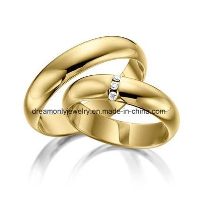 Custom Fashion Domed Wedding Band Jewelry for Men and Women