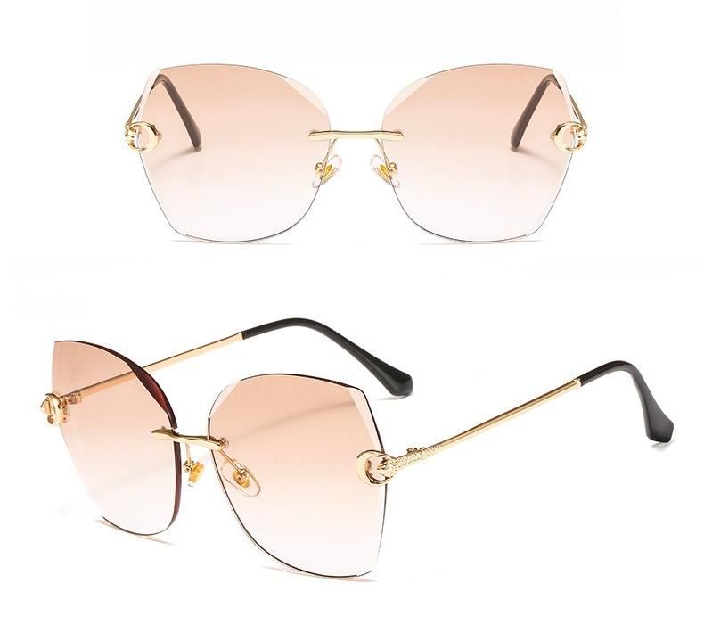 Newest 2020 Rimless Frame Fashion Sunglasses for Women