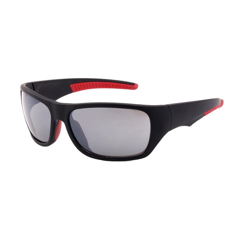 2017 Hot Selling Double Injection Sports Sunglasses with White Mirror