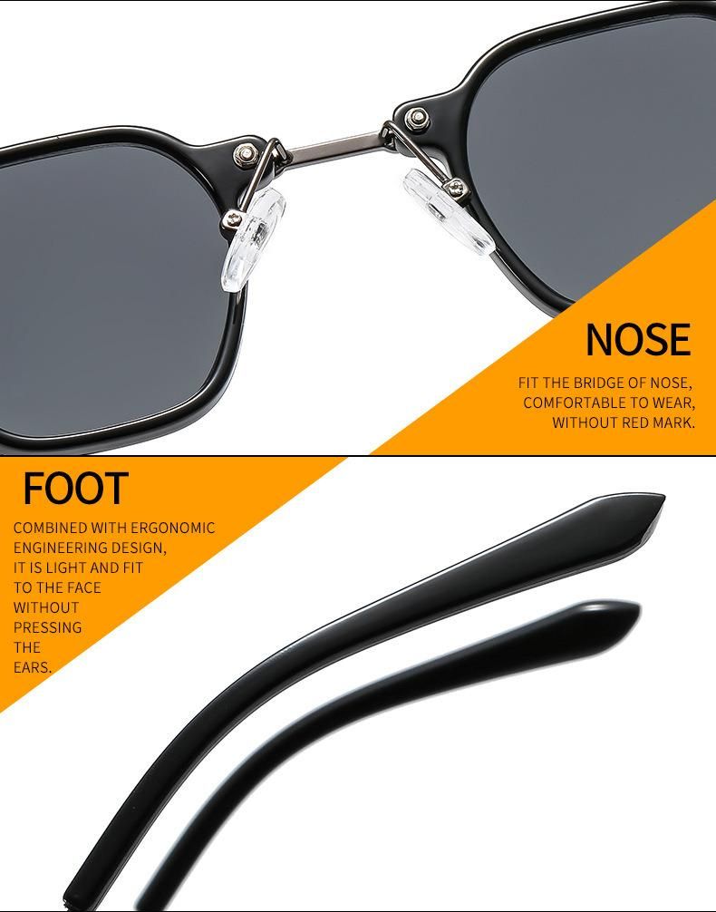 (13 color) ! ! ! Minimum Order Quantity Small Frame Personality Hip-Hop Custom Sunglasses