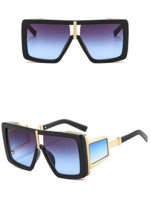 2022 One Piece Casual Punk Style Metal Men Party Sunglasses