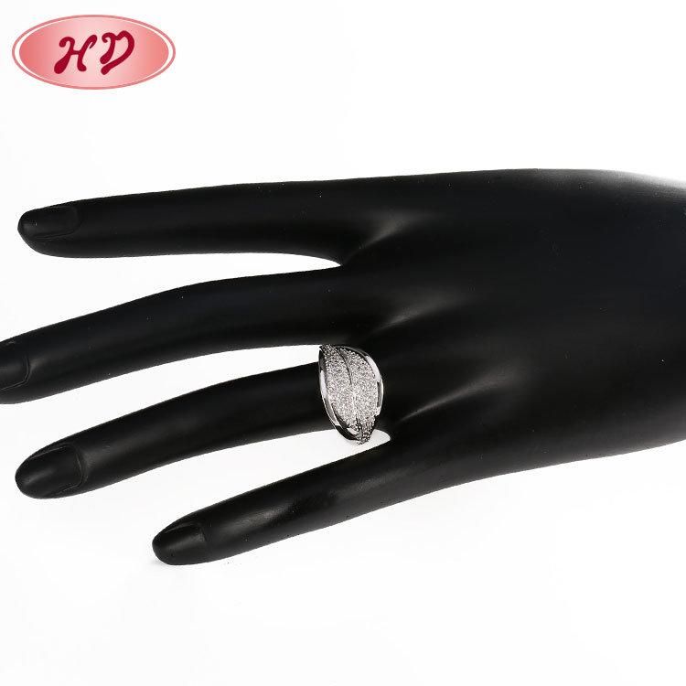 Edding Women Brass Rings Zircon Bridal Engagement Finger Ring for Women Jewelry
