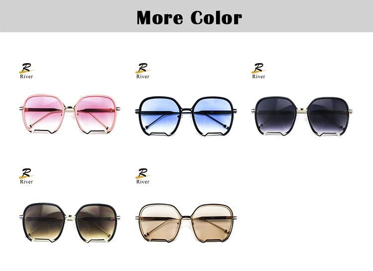 Popular Oddly Shaped PC Frame Women Stock Sunglasses