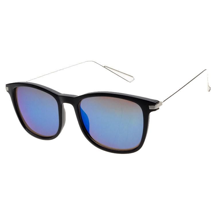 2017 Factory Directly Unisex Fashion Sunglasses with Metal Temples