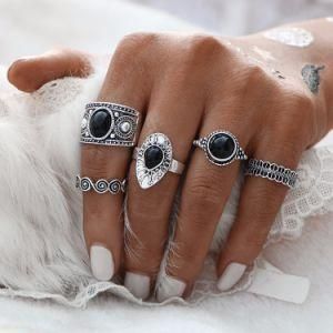 Antique Stone MIDI Finger Rings for Women