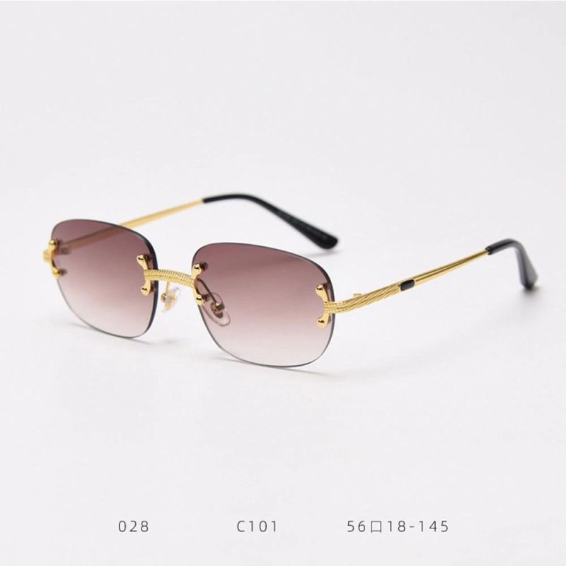 New Retro Metal Color Film Women′s Fashion Hip-Hop Style Sunglasses for Men