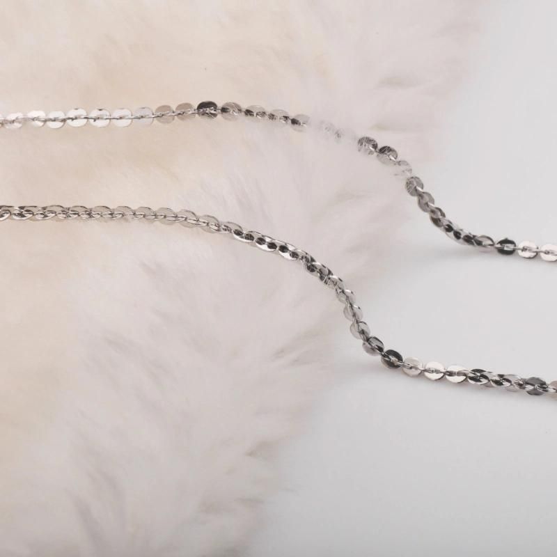 Hot Selling Jewelry Stainless Steel Round Boston Chain Ladies Necklace