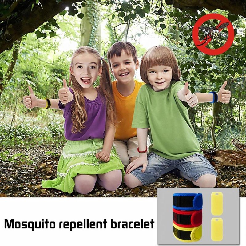 2021 The Most Popular 100% All Natural Vegetable Oil Mosquito Coil with Waterproof and Non-Toxic Pest Repellent Bracelet, Fabric Mosquito-Resistant Bracelet