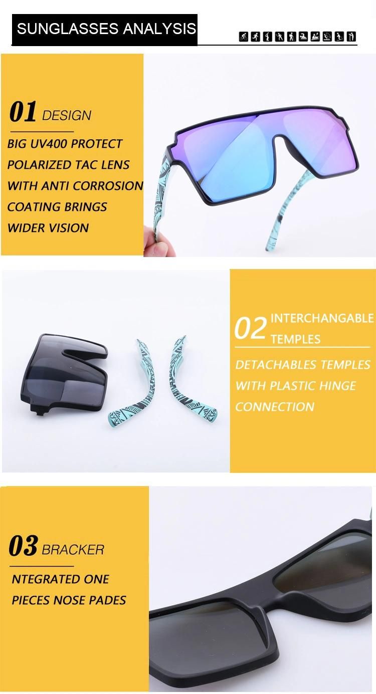 Square Frame Trendy Women Men Oversized Shades Polarized Sunglasses