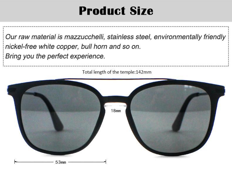 Light Flat Top Tr Frame Stock Polarized Men Sunglasses 2021