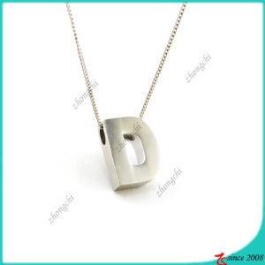 Silver Plain Letter D Charms Alloy Necklace Wholesale (FN16041811)