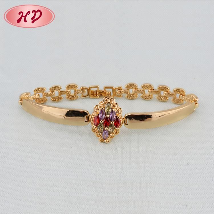 Fashion 18K Rose Gold Imitation Jewelry Charm Bracelet