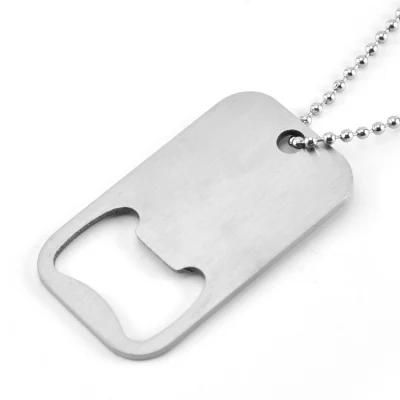 No Minimum Order Custom Stainless Steel Embossed Military Dog Tag