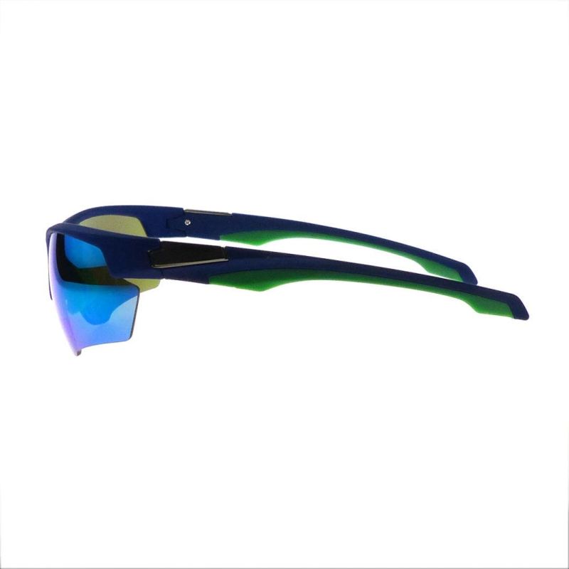 2021 High Quality Adjustable Nose Pad Double Injection Sunglasses for Sports