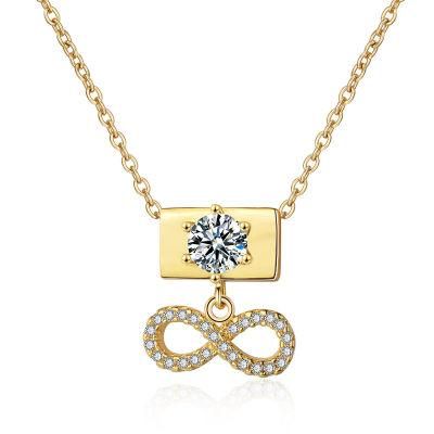 Fashion Jewelry Chain Set Engagement Wedding Heart Shape Pendent Necklace with Crystal