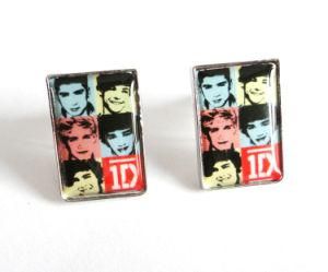 One Direction Epoxy Stud Earrings